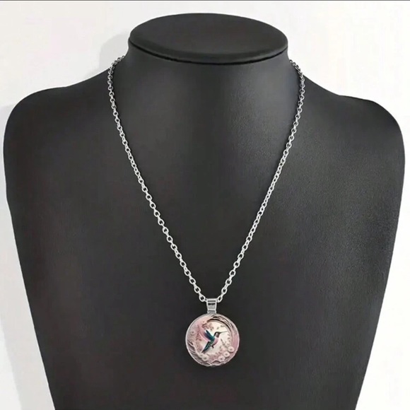 Hummingbird Pendant Necklace - Picture 2 of 5